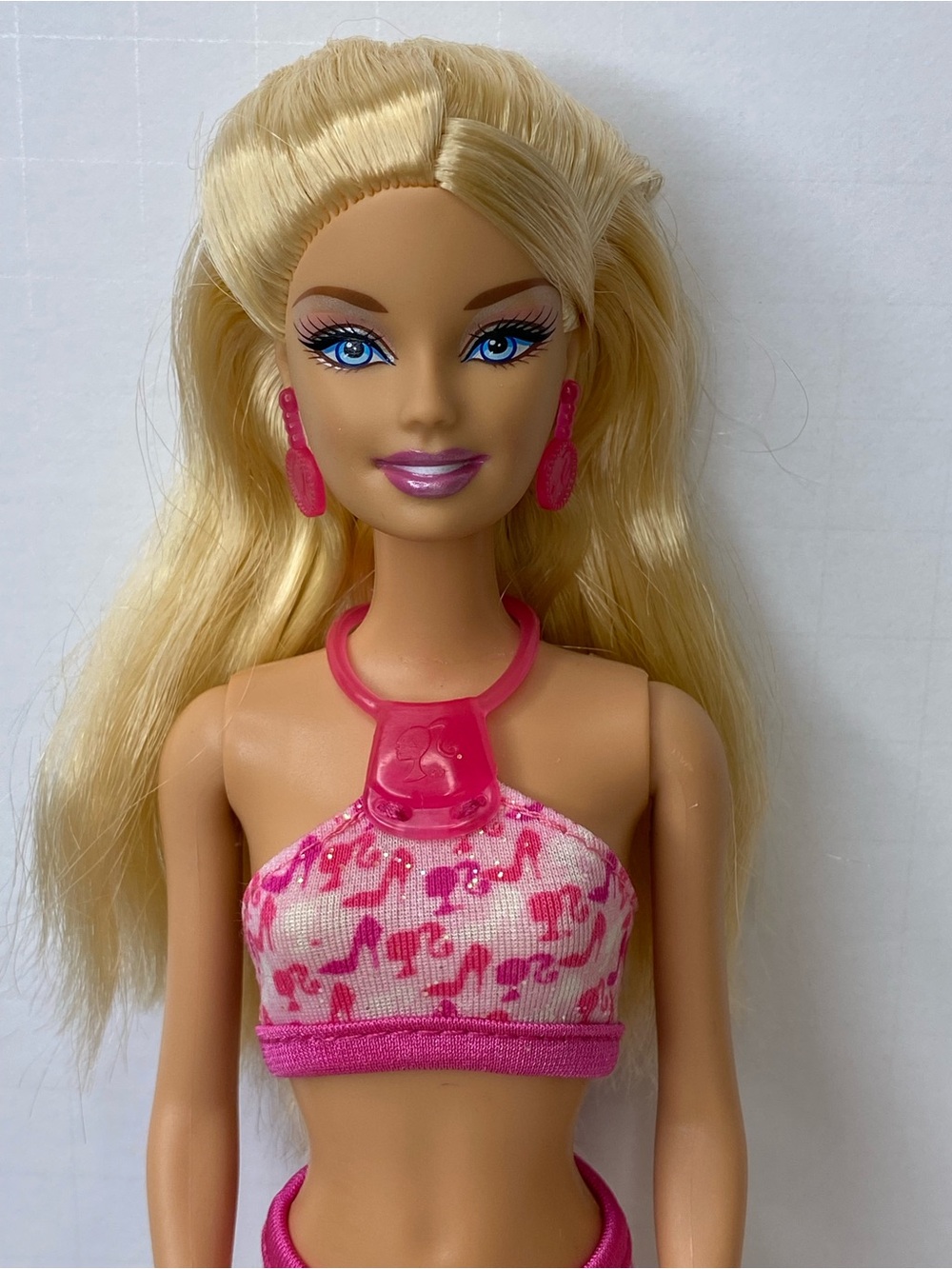 Barbie Beach Bath Play Fun Doll Mattel 2010
#T7184 in Pink Swimsuit